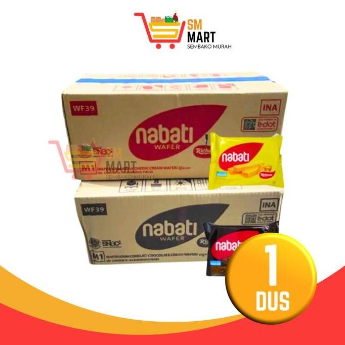 

Wafer Nabati Keju/Coklat 1 Dus Snack Biskuit Nabati Murah Bisa Dicampur!