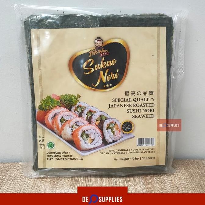 

Sakao Sushi Nori Seaweed Special Grade 50 Sheet Lembar Rumput Laut