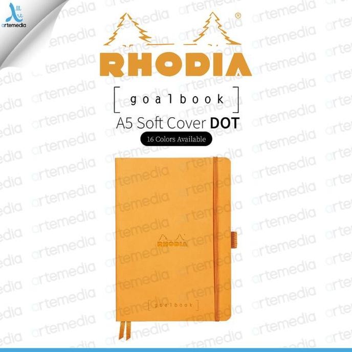 

Buku Catatan Rhodia A5 Dot Grid Softcover Goalbook Notebook Co