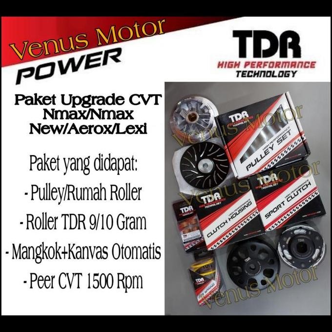 Paket Upgrade CVT Kirian TDR Yamaha Nmax/Nmax New/Aerox/Nvx/Lexi