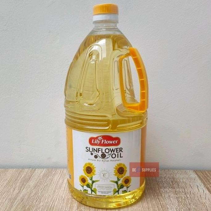 

Lily Flower Sunflower Oil 2L - Minyak Bunga Matahari Sun Flower