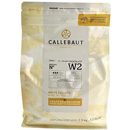 

Callebaut White Couverture Chocolate 28% 500 Gram