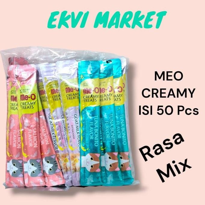 MEO CREAMY SNACK KUCING PAKET MIX Makanan Basah