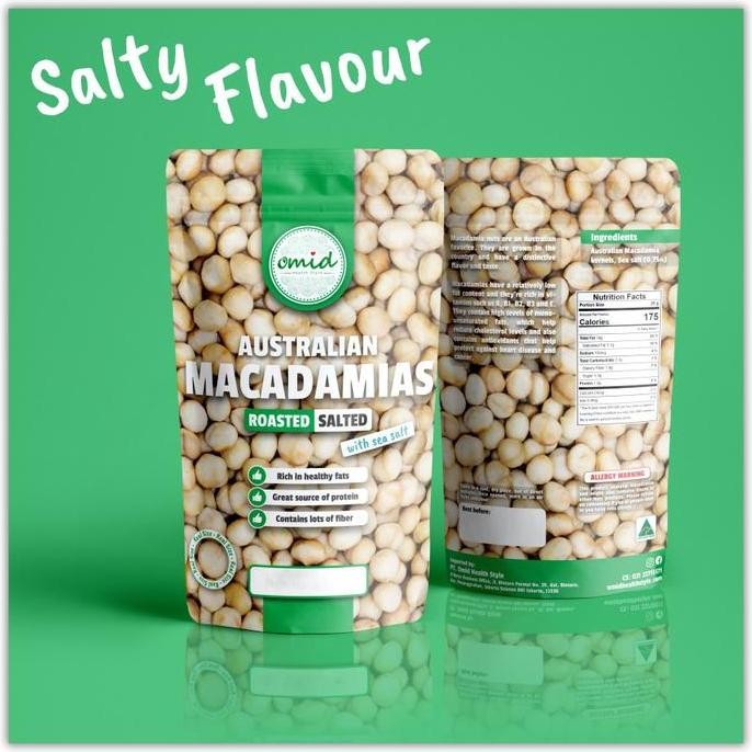 

Roasted Salted Macadamia Nuts (Kacang Macadamia Panggang Asin) 250Gr