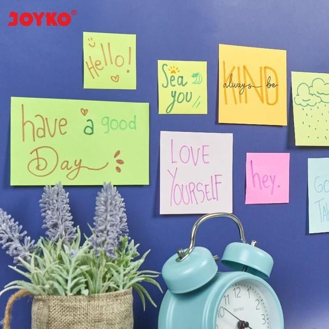 

Memo Stick Kertas Memo Tempel Sticky Note Joyko Mms-1 ~15 5 Warna Co