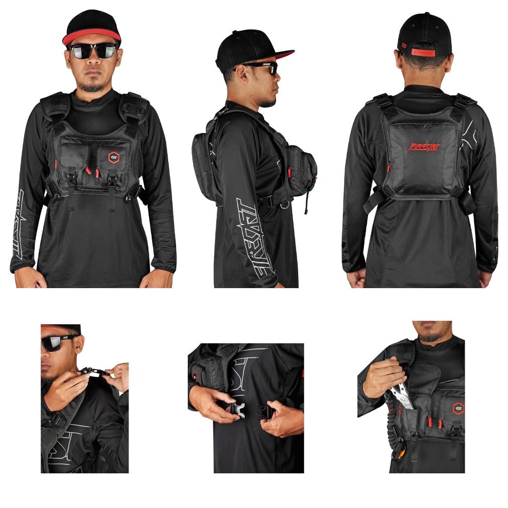 Firecast | Tas Motor Cross | Tas Adventure | Tas Pancing | Firecast Raw21 Chest Bag