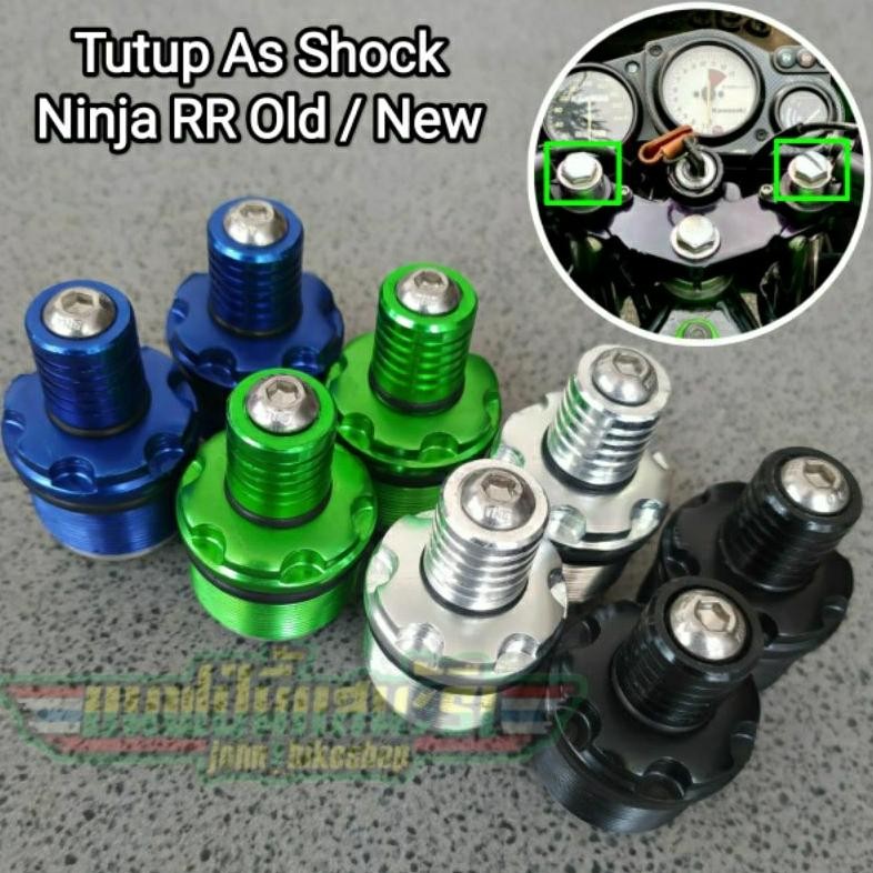 demm tutup as preload stelan shock shok depan ninja rr old new