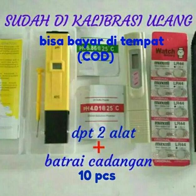 paket ph meter digital dan tds meter / alat ukur ph dan tds Murah