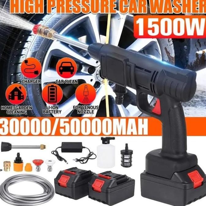 spray water jet cleaner cordless high pressure 48v alat cuci mobil Promo