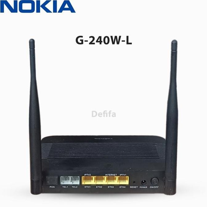 Modem Ftth Router Open Ont Nokia G-240W-L Gpon Wifi Wireless Akses Poi New Stok