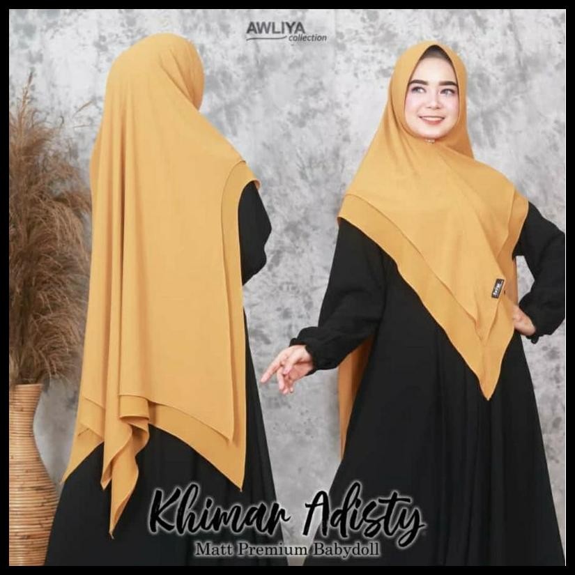 KHIMAR ADISTY 1 ORI AWLIYA HIJAB /ALIYAR COLLECTION CERUTYBABYDOLL JUMBO TERBARU