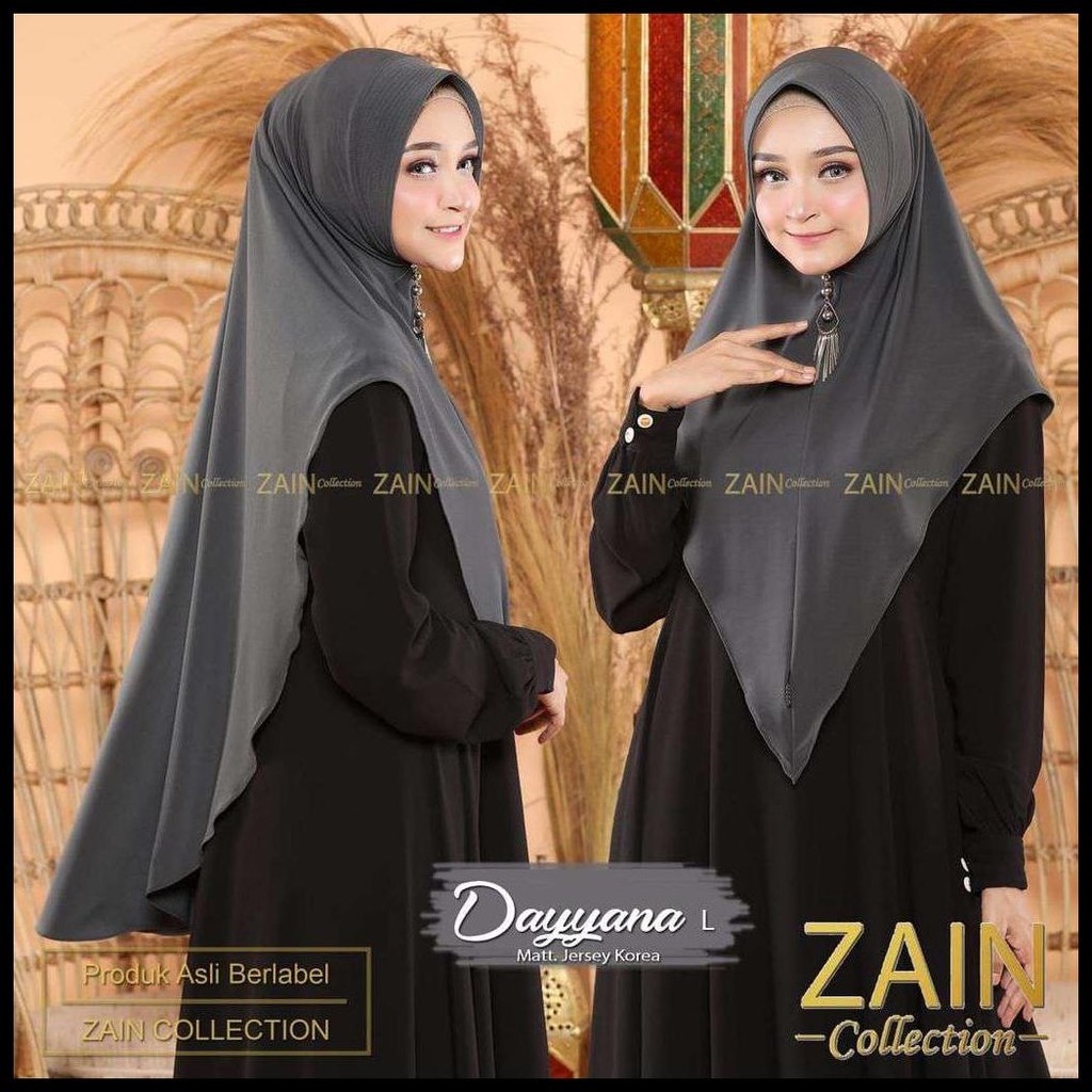 00223 ZAIN COLLECTION DAYYANA L HIJAB KHIMAR ORI BY ZAIN COLLECTION