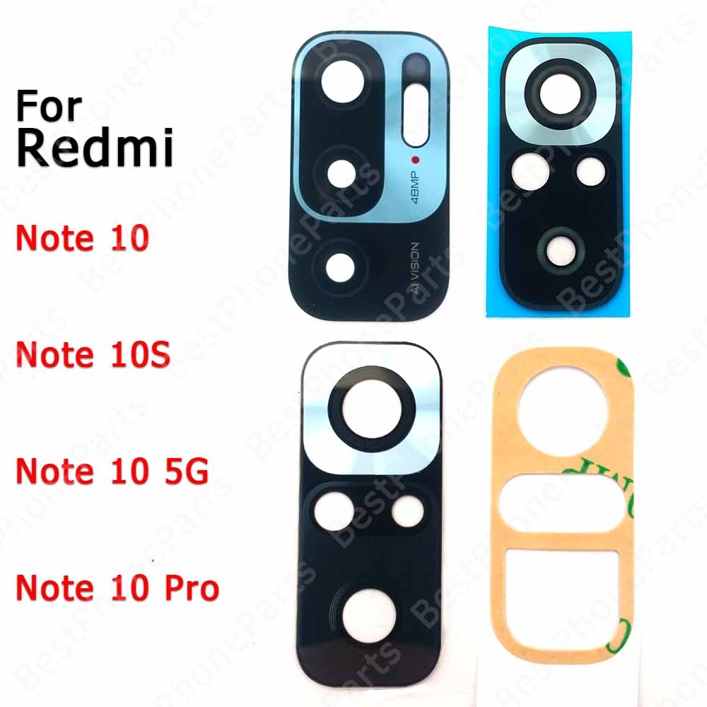 

Lensa kaca kamera belakang untuk xiaomi redmi note 10s 10 5g pro dengan lem stiker perekat suku cada