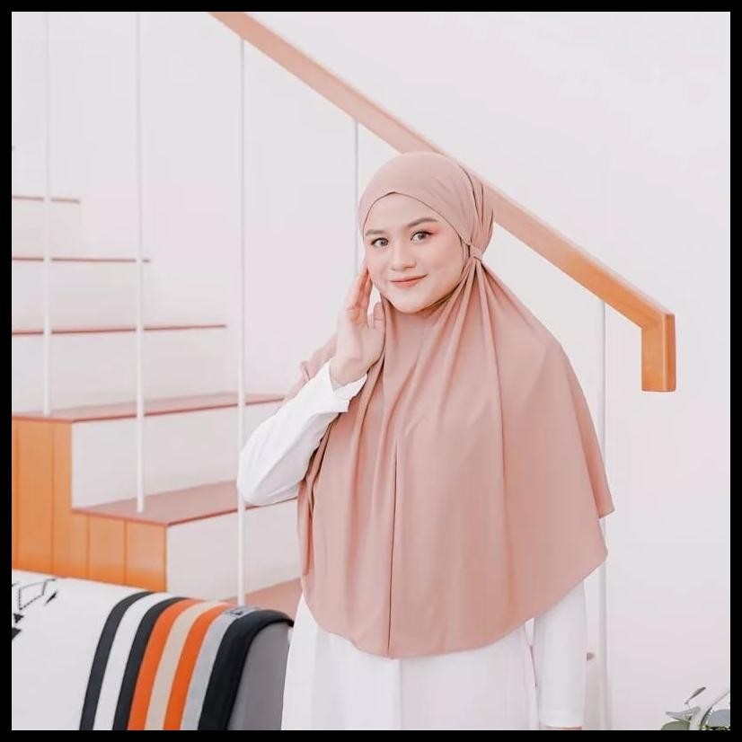 HIJAB INSTAN BERGO JERSEY TALI SIZE L/JILBAB BERGO INSTAN JERSEY TALI L/BERGO TALI JERSEY