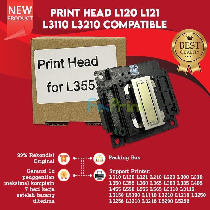 Print Head Printer Epson L110 L210 L120 L220 L310 L1110 L3110 Original New Stok