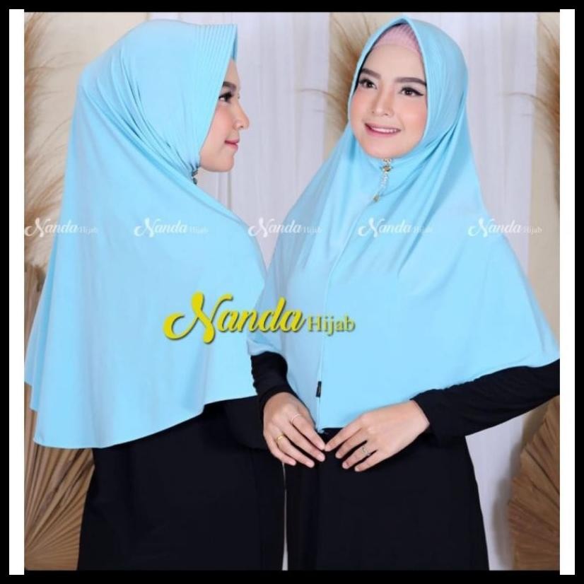 NANDA HIJAB BERGO INSTANT JERSEY KOREA M