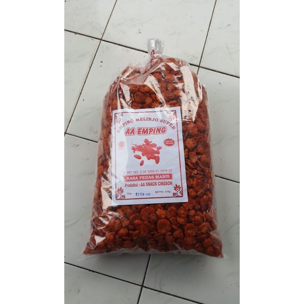 

Emping Pedas Manis Renyah 1kg Murah