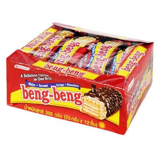 

Beng Beng Box isi 17 pcs x 25 gram Chocolate Wafer Caramel Crispy Reguler Original Biasa Mayora Coklat Beng-BENG Snack Makanan Ringan Cemilan Anak Grosir Murah Termurah Bandung Biskuit Kue Box Gr Dus