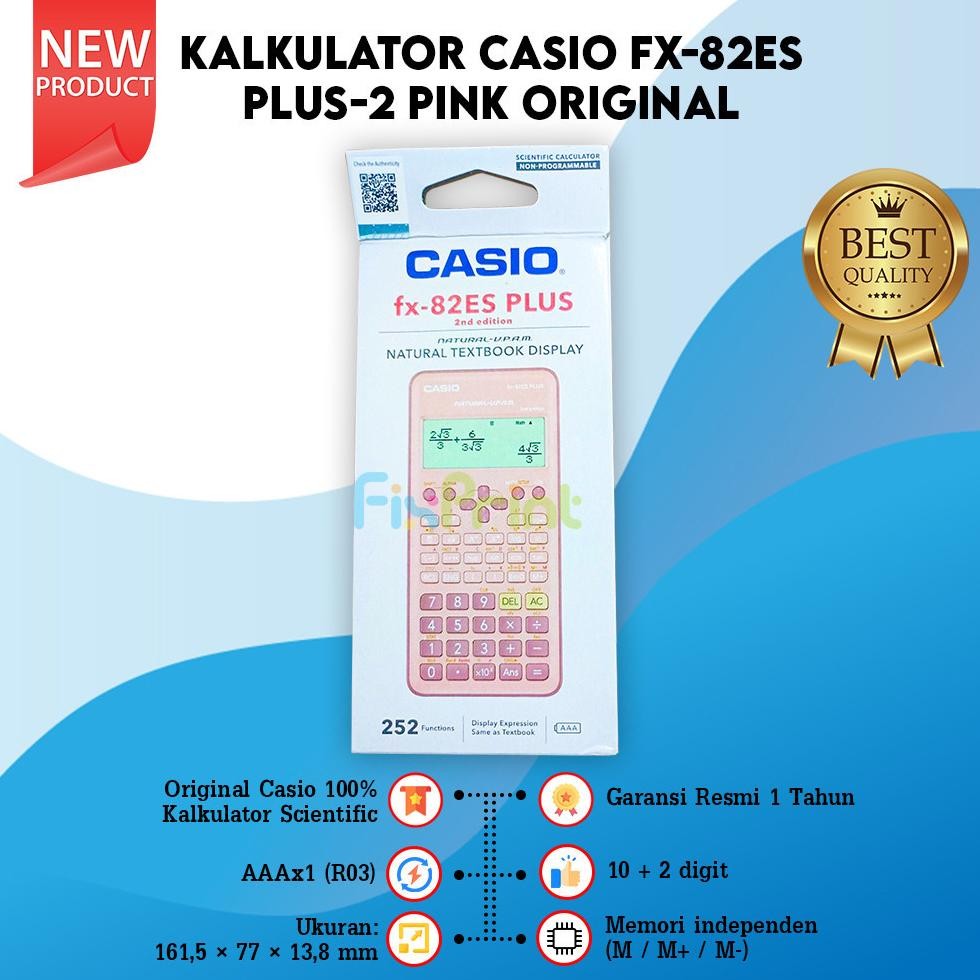 

Kalkulator Casio fx-82ES PLUS-2 Calculator Scientific Ilmiah Standart FX 82ES PLUS 2
