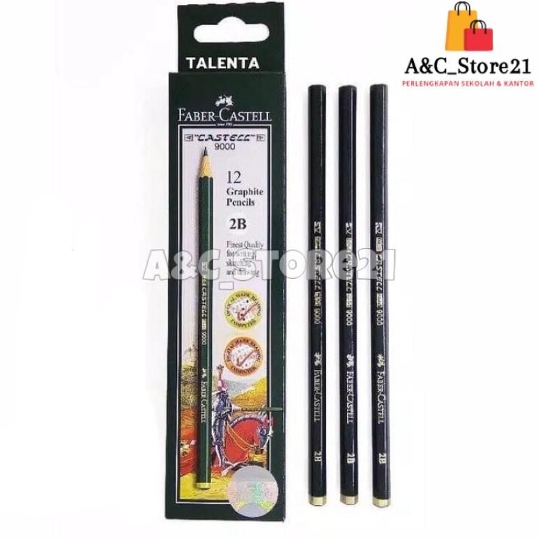 

PENSIL 2B FABER CASTELL || PENSIL FABERCASTELL 1 PACK