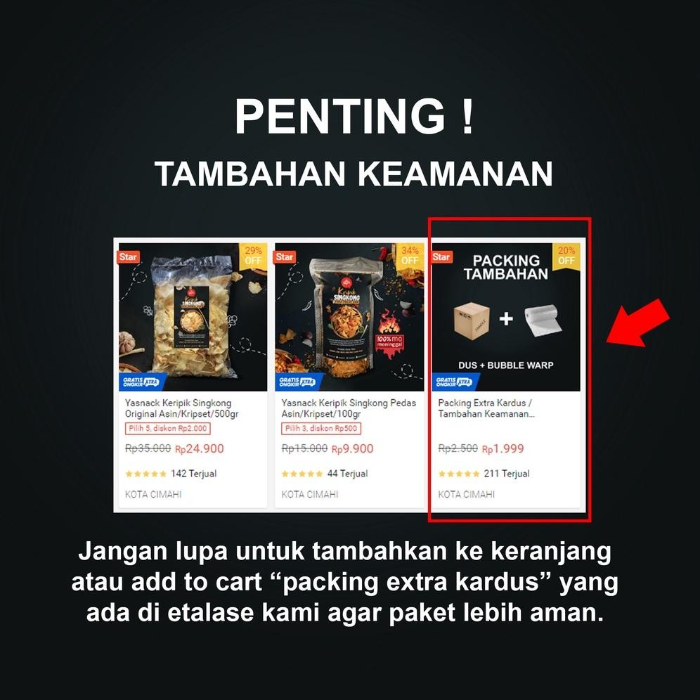 

Yasnack Keripik Singkong Pedas Daun Jeruk/Kripset/500gr