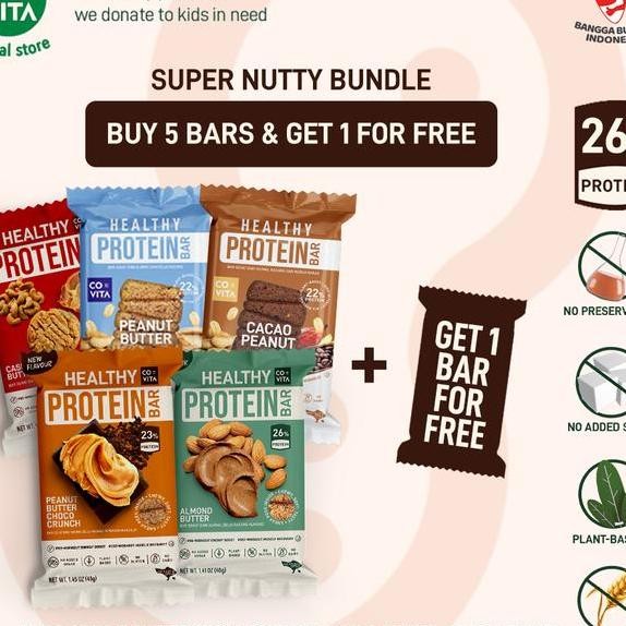 

Bundle Nutty Bars 1 Gratis Healthy Protein Bar Covita