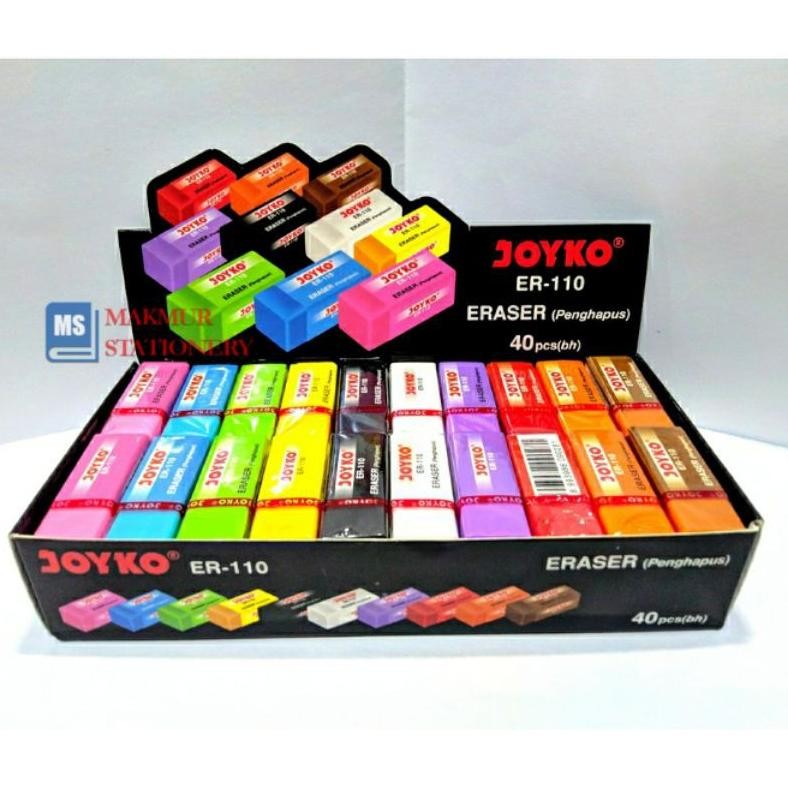 

Penghapus Joyko Kecil Warna ER 110 (Pack 40 Pcs)