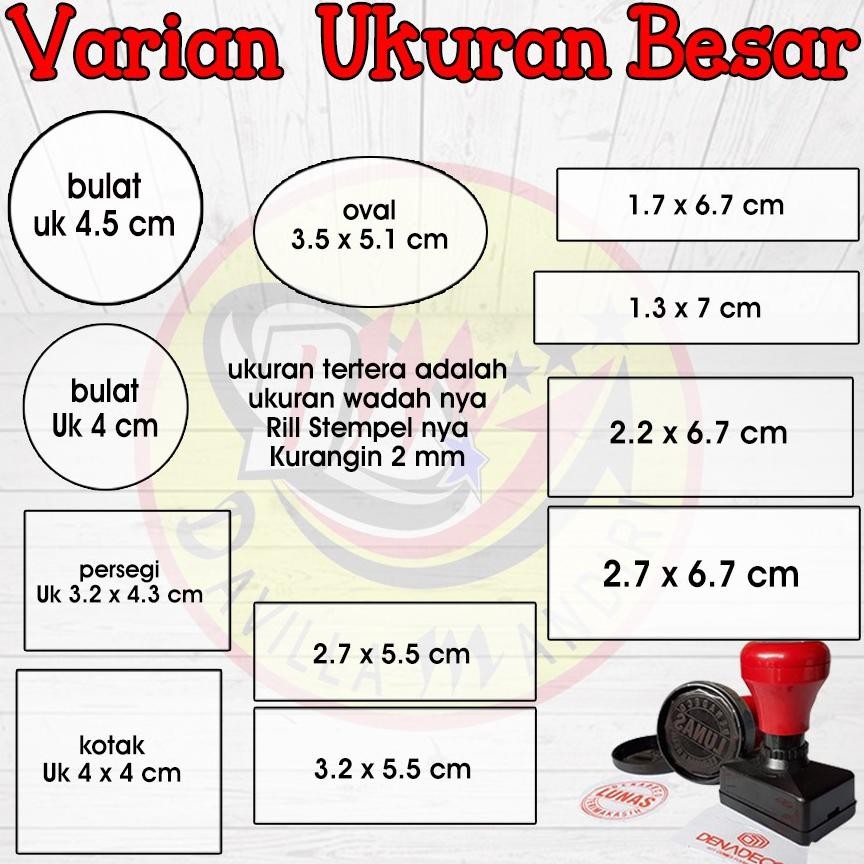 

Stempel Otomatis 2 warna design custom