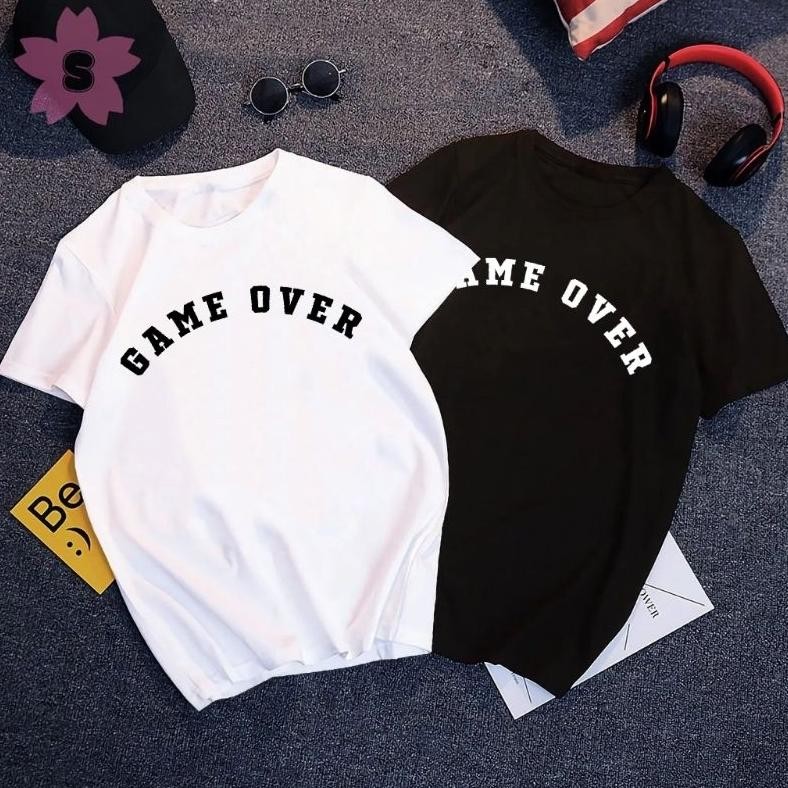 Promo T-Shirt Kaos Game Over Catoon Combed 30S