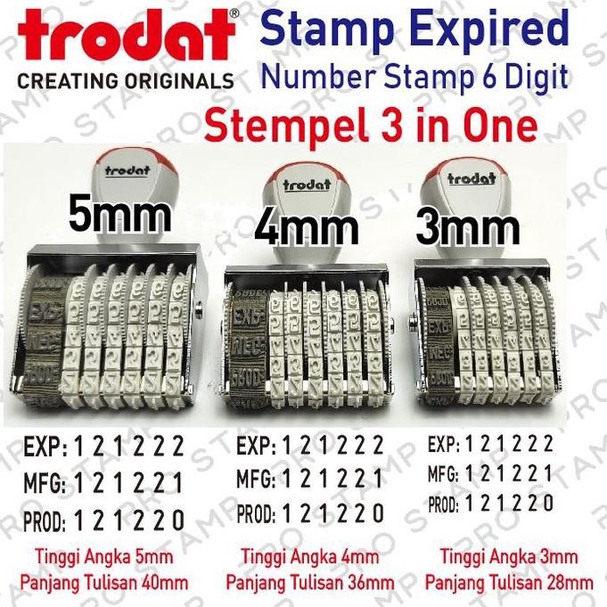 

Stempel Angka 3mm 6 Digit Kode Produksi / Expired