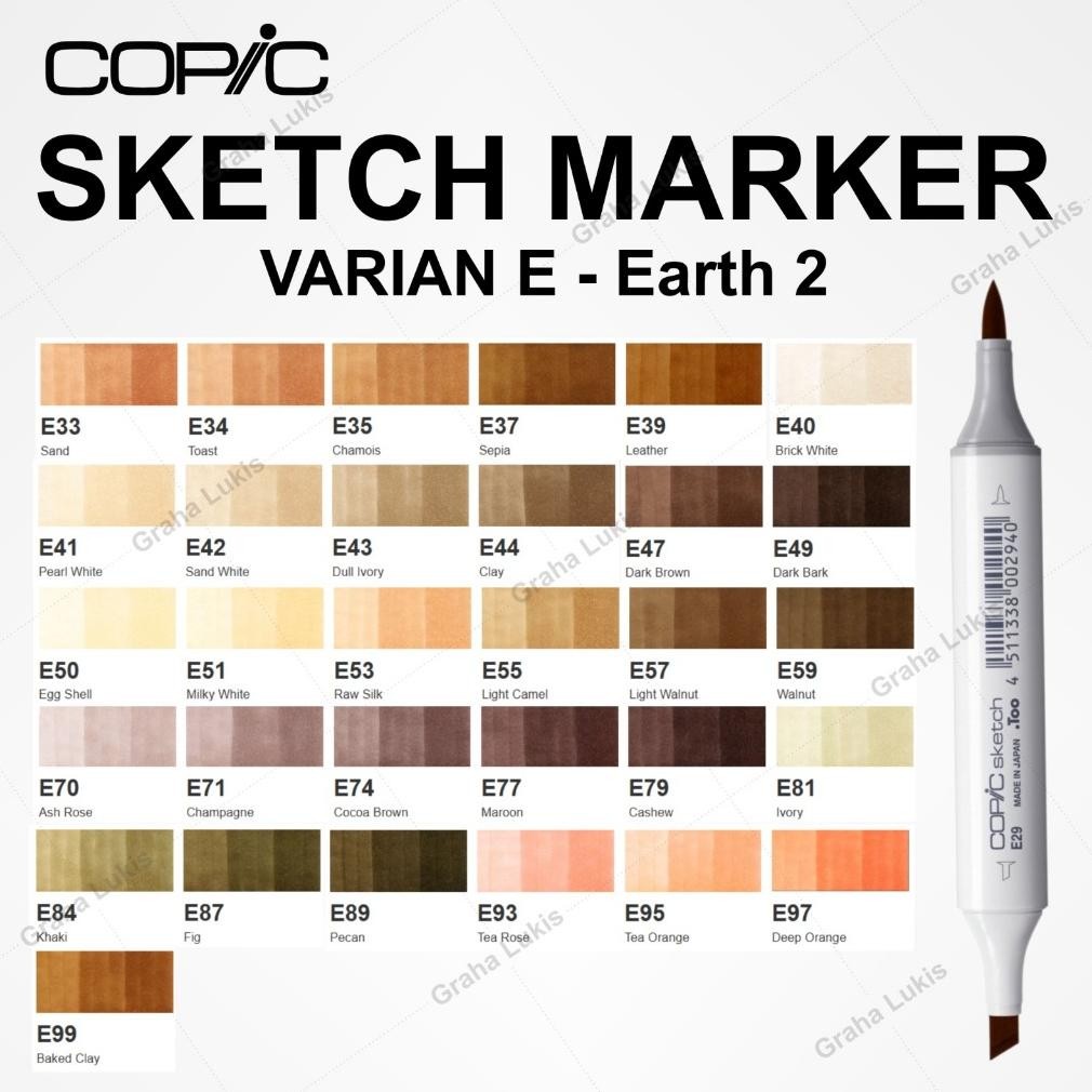 

COPIC SKETCH MARKER VARIAN E - Earth 2
