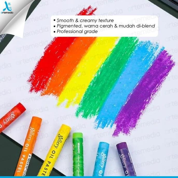 

Mungyo Gallery Artists Soft Oil Pastel Set Crayon Krayon Minyak cm