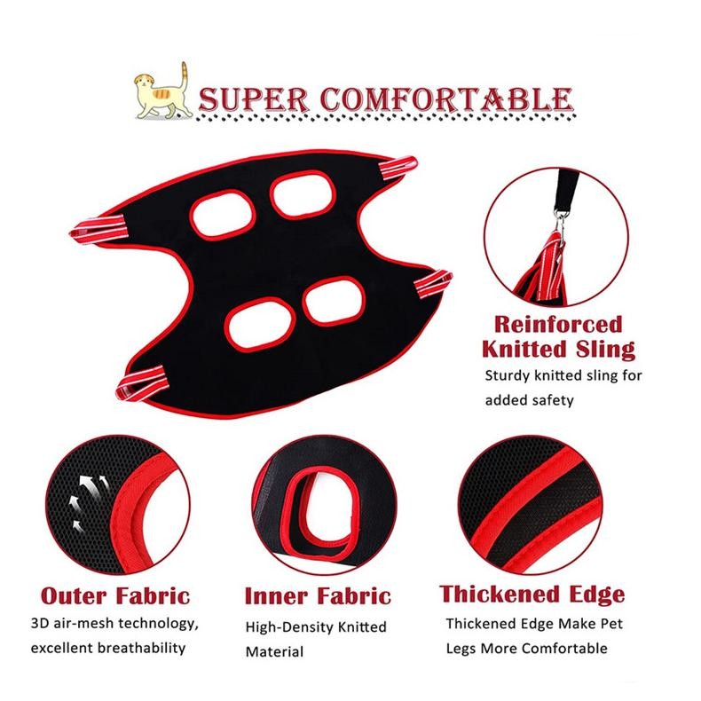 Pet Grooming Hammock - Hammock Assistant Untuk Pet'S Nail Cutting Grooming Hammock Kucing Grooming B