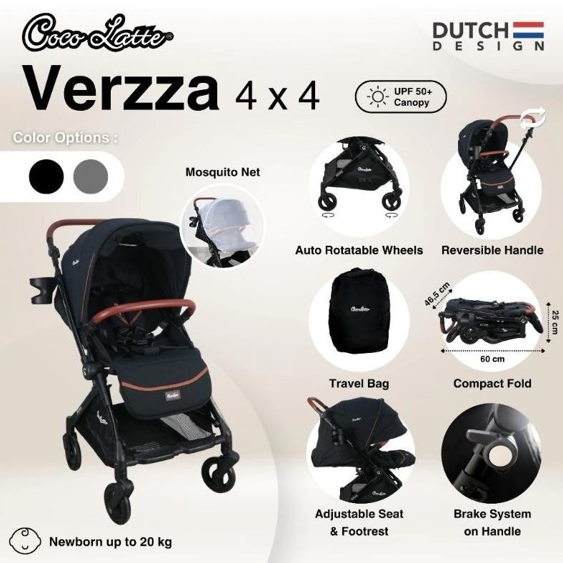 Cocolatte Stroller Verzza 2122  4x4 / Stroller Verzza / Stroller Bayi AST
