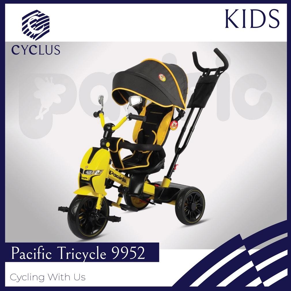 Sepeda Anak Roda Tiga Tricycle Pacific 9952 Rotating Seat AST
