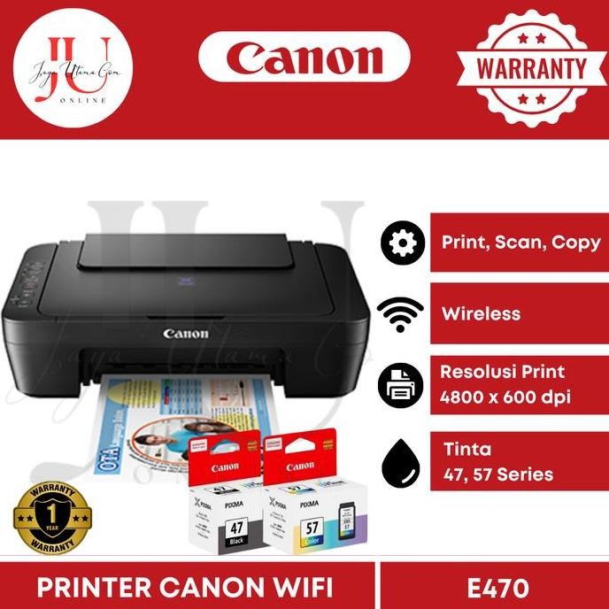 Printer Canon Pixma E410 (Print Scan Copy) E 410 / Canon E-410 New Stok