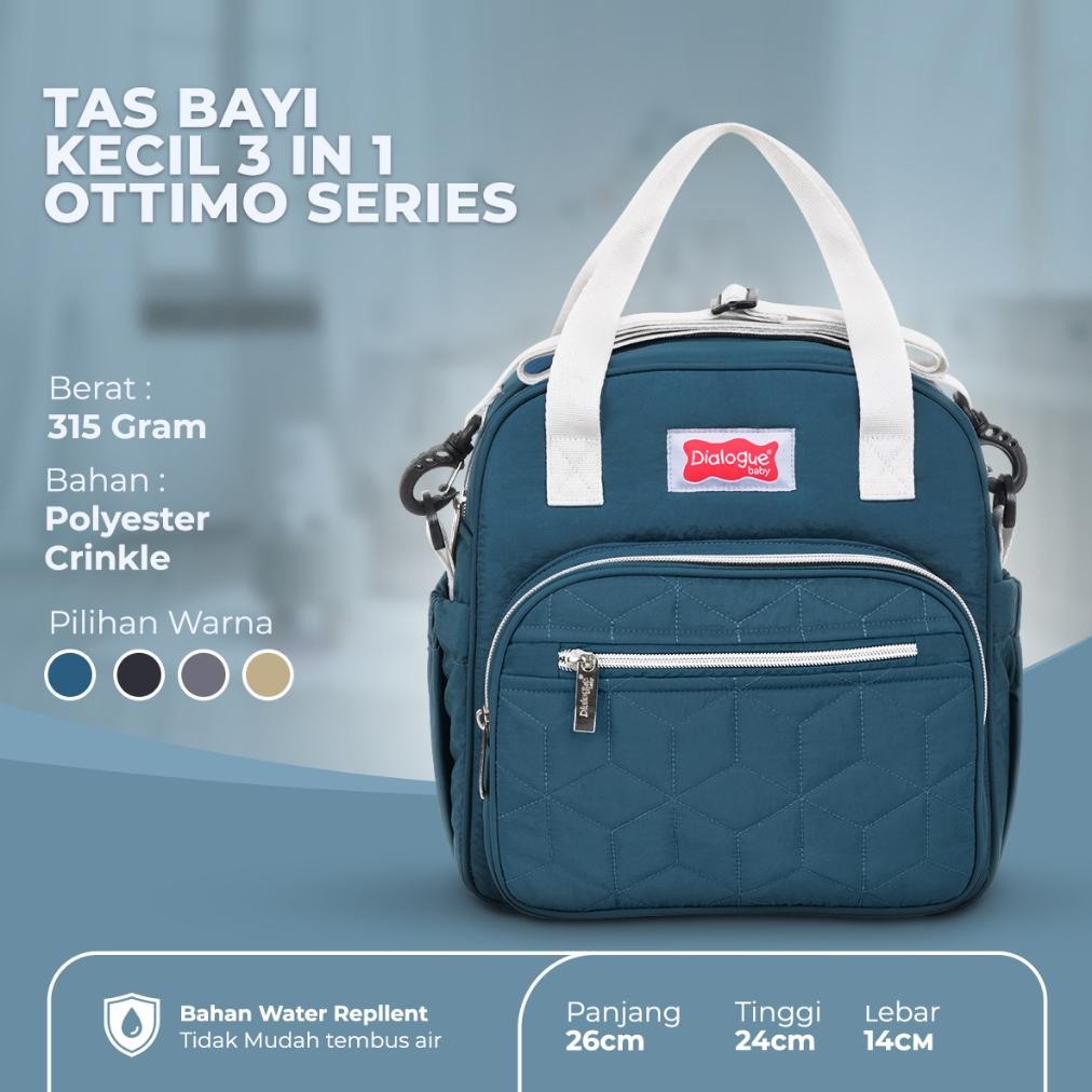 Dialogue Baby Tas Perlengkapan Bayi Ukuran Kecil/Medium/Ransel/Cooler Bag Ottimo Series AST