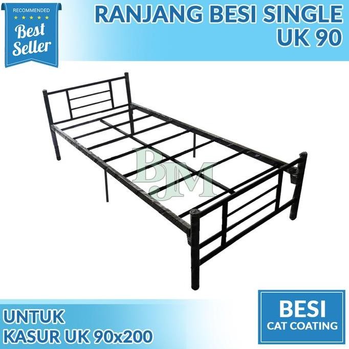 Ranjang Besi Single Modern Uk 90X200