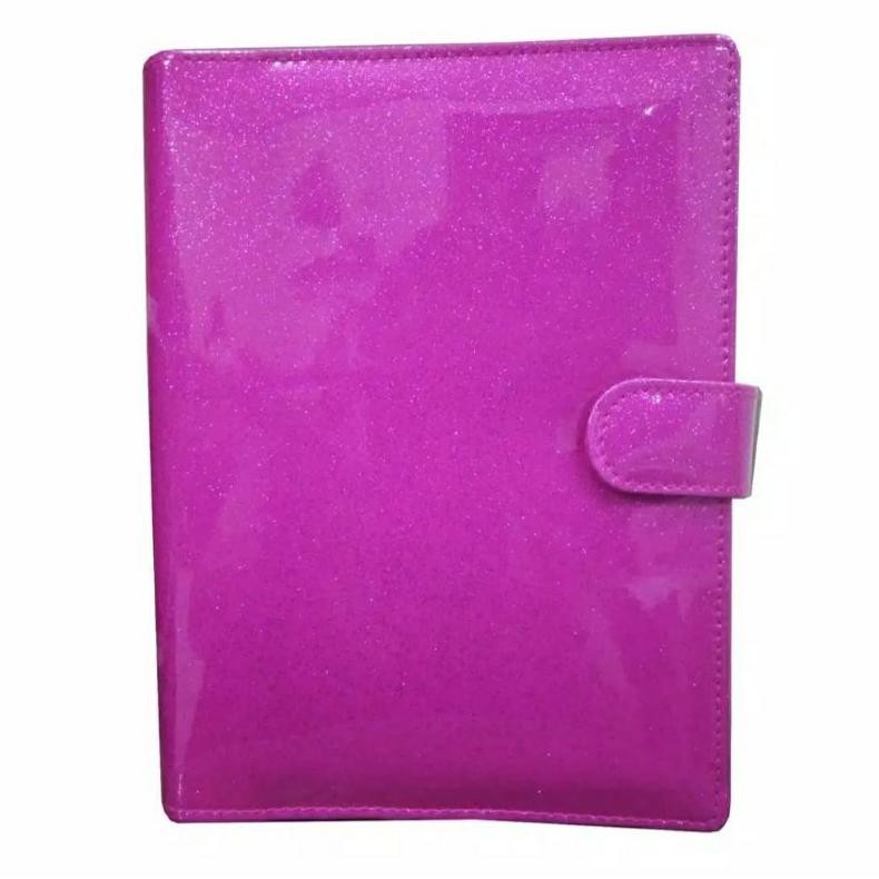

Binder Glossy Glitter Laminasi Kulit Premium A6 6ring A5 20ring B5 26ring