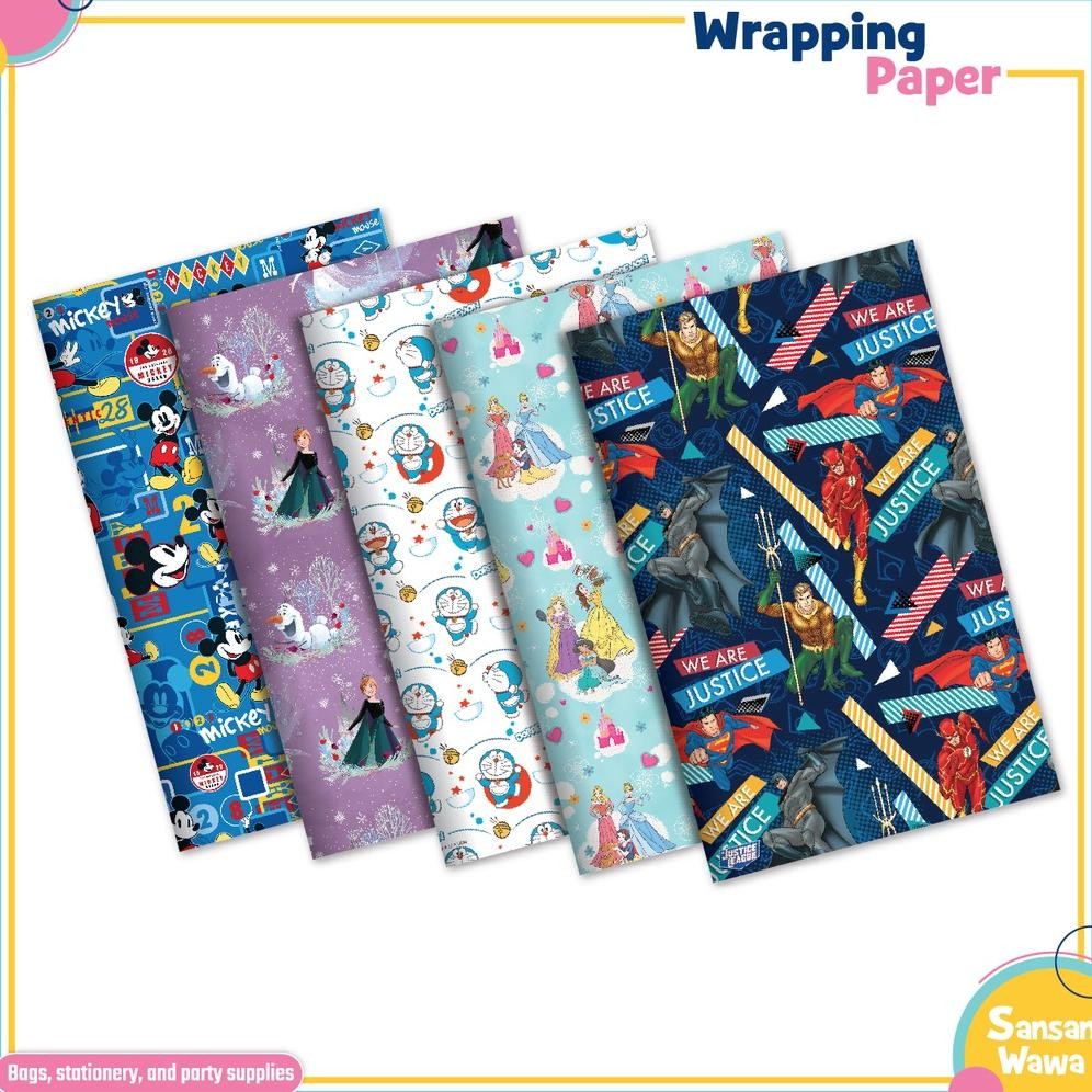 

MINDU Kertas Kado Jumbo Wrapping Paper Sansan Wawa Grosir Min Order 1000 Lembar