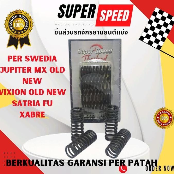 PER KLEP RACING SWEDIA JUPITER MX OLD NEW VIXION OLD NEW XABRE SATRIA FU GSX 150 R-15 SUPER SPEED RA