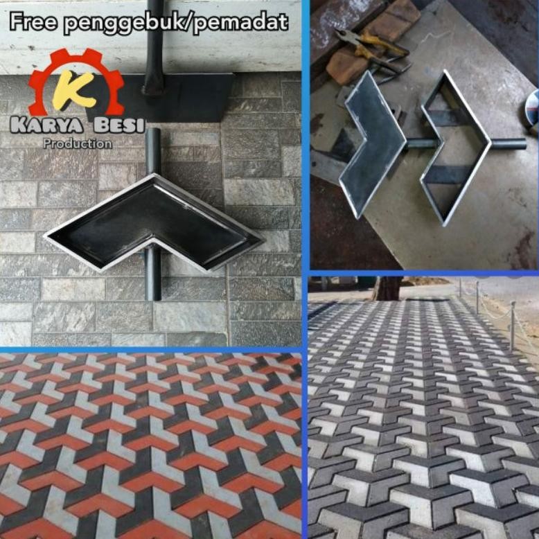 ready Cetakan paving 3D//model V