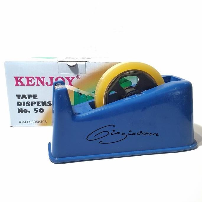 

MURAH Tape Dispenser Besar Isolasi Cutter Kenjoy no 50 Two in One