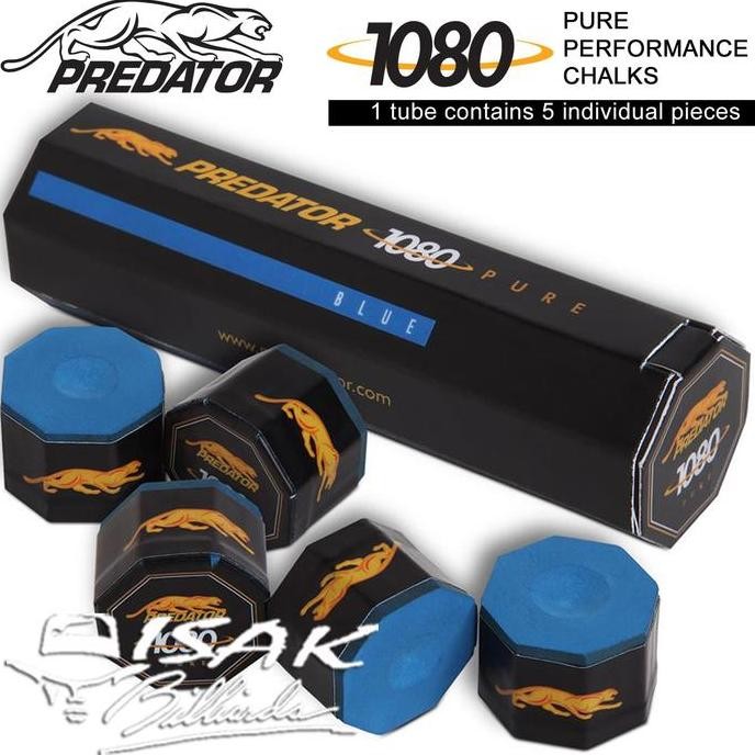 

BEBAS ONGKIR - Predator Chalk USA - 5 Piece Billiard Chalk - Kapur Biliar - Biru