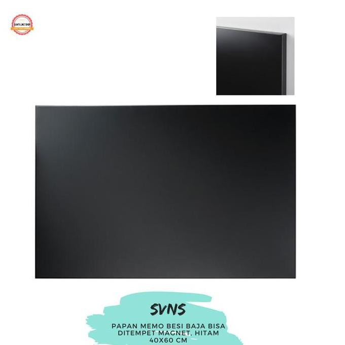 

NEW IKSSvensas, sven, Papan magnet warna hitam memo board 40x60cm