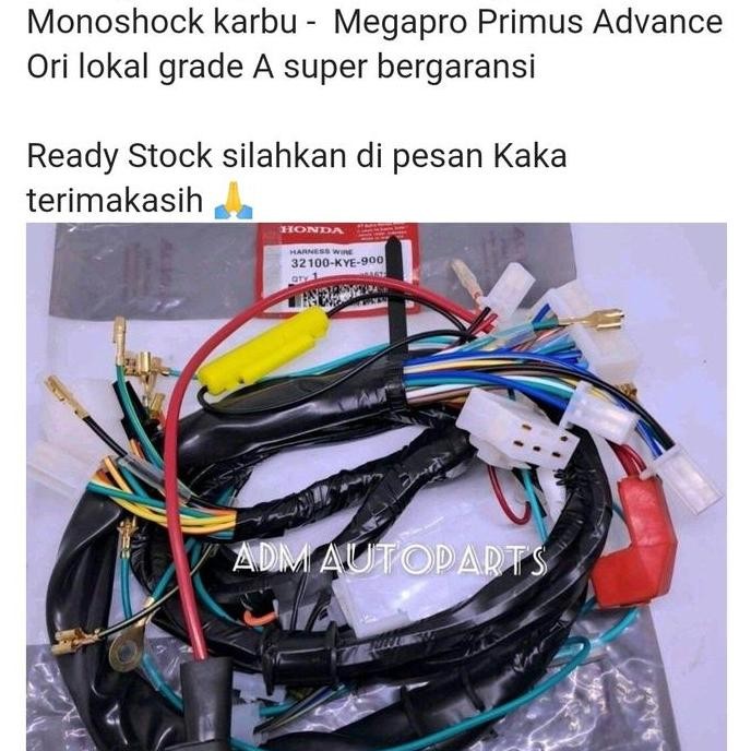 Kabel pull body KYE Honda Megapro New Monoshock karbu,Megapro Primus