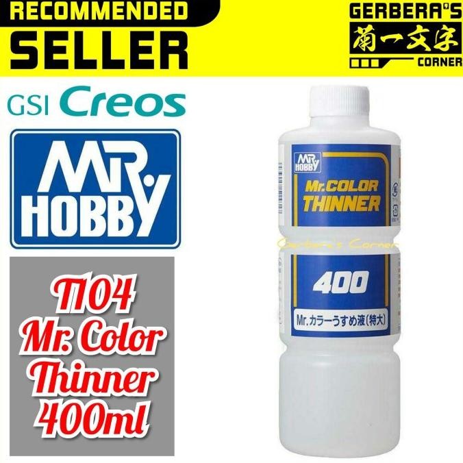 

Mr Color T104 Mr Color Thinner 400ml - Mr. Hobby - Lacquer Paint