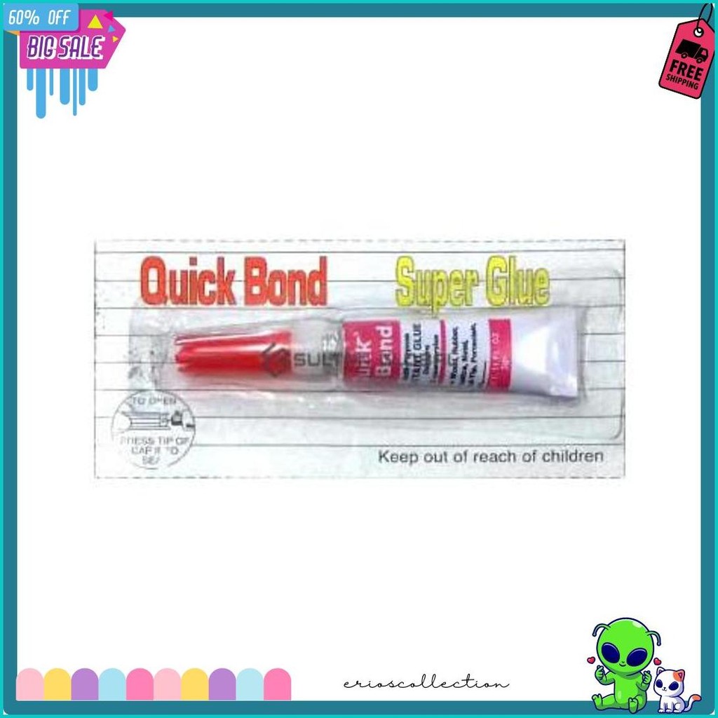 

Quick Bond Super Glue Lem Isi 12 Pcs 3 Gram Murah Terlaris! Produk Ini Banyak Dicari
