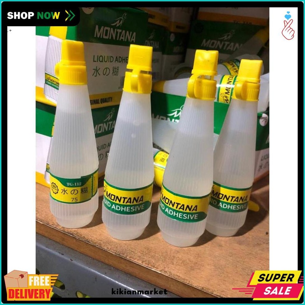 

1Box Tg112 Lem Cair Montana 75Ml Besar // Lem Povinal Diskon Setengah Harga
