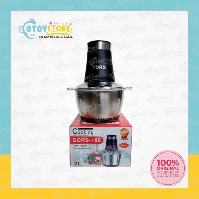 Tersedia Universal Chopper SQRS - 188 / Chopper Daging Blender Stainless SRS188